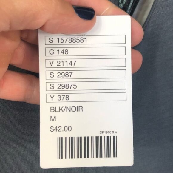 Silence & Noise UO Draping Fringe Tank Top Colorblock Black & Gray Medium NWT - Picture 7 of 8